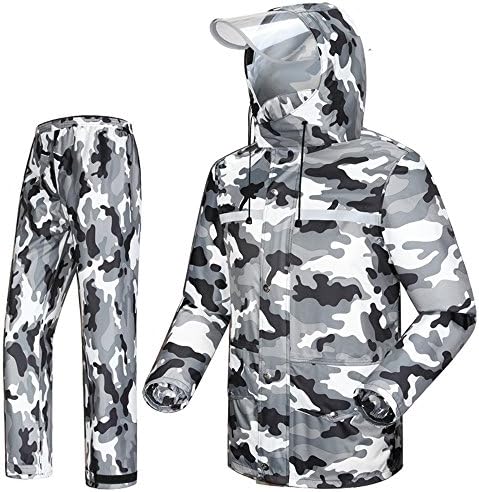 Adult Raincoat Fashion Outdoor Motorcycle Raincoat Rain Pants Suit Riding Fishing Clothes For Men And Women (7 Colors Optional) ( Color : 1002 , Size : XL )