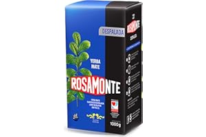 ‎YERBOX Rosamonte Yerba Mate Tee Despalada 1kg (1000g) + Geschenk Probe (40g):Reich an Antioxidantien und Vitaminen, beschleunigt den Stoffwechsel, zuckerfrei | Argentinien