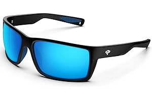 TOREGE Occhiali da sole polarizzati sportivi da Uomo Donna Montatura flessibile Ciclismo Corsa Guida Pesca Alpinismo