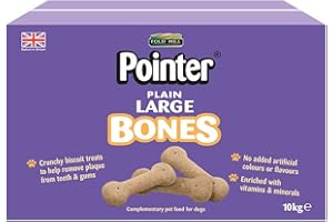 FOLD HILL Chewdles Plain Large Bones Dog Treats, 10 kg