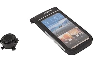 ZEFAL Zéfal Dry Console Support Téléphone Vélo Etanche - Housse universelle + Z Bike Mount Support Smartphone Vélo / Moto Guidon - Version M jusqu’à 5,9 pouces, Noir
