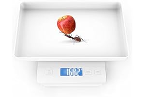 ICARE-PET 5 kg (± 0,1 g) Báscula de Peso Digital para Gatitos para Mascotas Nuevas, Monitor de Peso de Gatitos y Cachorros en Gramos, Capacidad en 5 kg, precisión en ± 0.1 gramo