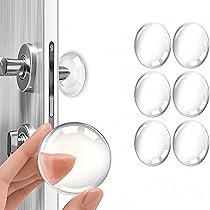 Butée De Porte Murale, Transparent Butoir De Porte, 6 Pièces
