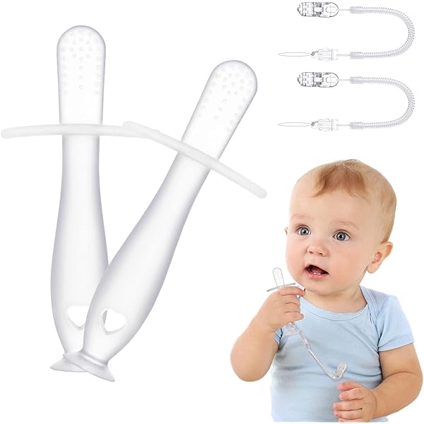 2 Pack Teething Mittens With Toys - Baby Chew Gloves For Soothing Sore Gums