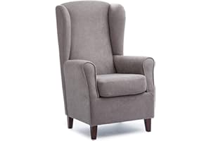 Gasten a gusto SILLONEA- Sillón Orejero con Respaldo Alto, Ideal para Personas de 1,80 m de Altura.
