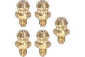 lohill 5 Stück M4x0.7mm Messing Gerade Schmiernippel Hydraulik Fettnippel Zubehör