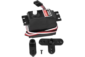 VGEBY RC Servo, 1:10 Scale 6KG E6001 Remoted Control Truck Gear Analog Servo RC Crawler Car Spare Upgrade Parts for HSP 94105 94106 94166 1/10 RC Car