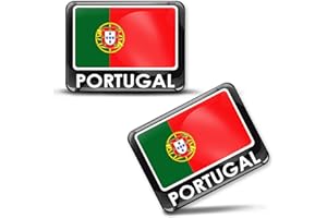SkinoEu® 2 x 3D Adesivi Portogallo Bandiera Nazionale Portoghese F 170