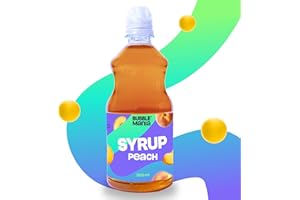 ‎BUBBLEMANIA Bubble Mania Frucht Bubble Tea Sirup für Bubble Tea – Pfirsich Sirup für Bubble Tea | Getränke Sirup für Cocktails, Bubble Tea, Eis & Kuchen | 500 ml "