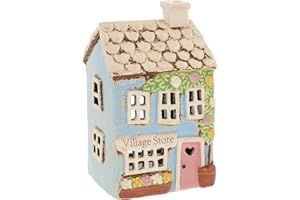 Shudehill Giftware Village Pottery Shops and Cafe Tealight Houses - Greengrocers, Tea Rooms, Florist & More (Village Store)