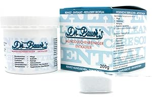 DR. BAUER'S Dr. Bauer idropulsore dentale, Detergente per doccia orale, decalcificante, polvere detergente per decalcificazione e pulizia di latta da 200g