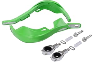 GOOFIT 1" Kit en Alliage d'aluminium Cintre Main Brush Guards Protector Handguards Remplacement pour Motocross Moto Hors Route Pit Dirt Bike VTT Vert