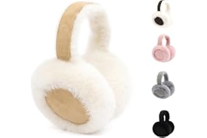 Gajaous Winter Ohrwärmer, Flauschige Warme Ohrenschützer, Ohrabdeckungen für kaltes Wetter, Süße faltbare Outdoor Ohrenschützer für Frauen und Mädchen
