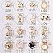 20pcs/lots Golden Alloy Glitter 3D Nail Art Anchor Decorations with Rhinestones3D Nail CharmsJewelry on Nails Salon Supplies (104)