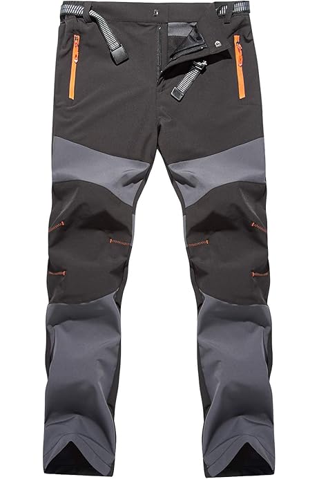 Pantaloni Da Trekking Uomo Leggeri Cargo | 7 Tasche, Asciugatura Rapida, Vita Elastica | Ideali Per Escursionismo E Outdoor