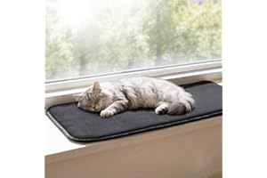 Pet Prime Katzen Fensterliege, Katzenbett Fensterbank, WARM Fensterbrett Katze, Katze Fensterbankauflage rutschfest, Cat Window Lounger, Matte für Fensterbänke, 90 x 28 cm, Weich & Maschinewaschbar
