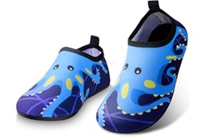 BENPEN Kids Water Shoes Toddlers Swim Beach Shoes, Infant Wet Swimming Pool Shoes for Boys Girls Non-Slip Quick Dry Aqua Socks, Soft Skin Barefoot Baby Holiday Essentials for Garden Sea Waliking Wetsuit