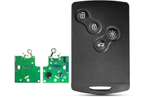 ONETOP1 Llave Funda de Coche Mando a Distancia para Renault Megane 3 Laguna 3 Scenic Fluence Keyless 433MHz ID46-PCF7952A Chip Smart Remote Car Key