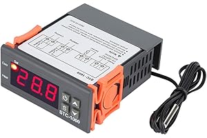 HILILAND STC-1000 Régulateur de Température Numérique -50 ℃ ~ 99 ℃ Alarme Thermostat Intelligent LED avec Capteur AC110V-220V