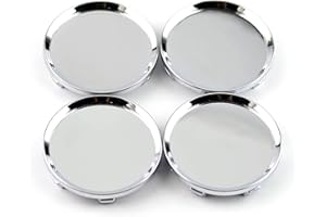 ‎RHINOTUNING Rhinotuning 4 x 64mm 61mm Nabenkappen Silber Kompatibel für 13214658 13204650 13117069 Zubehör