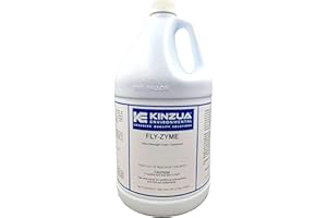 KINZUA ENVIRONMENTAL Fly-Zyme, Highly Concentrated Enzyme Drain Cleaner for Pipes, Drain Gel for Fruit Flies, Organic Waste Degrader & Odor Neutralizer - 3.79 Liter