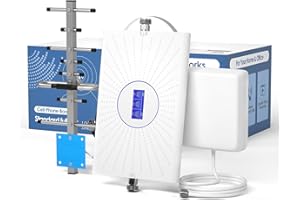 LINSINAL Amplificador de Cobertura Móvil 3 Bandas 8/3/1 para Zona Rural, Amplificador y Repetidor 4G/3G LTE gsm - Compatible con Vodafone, Orange y Más Operadores