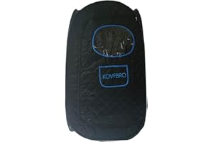 KOVFBRO Steam Sauna Tent Portable Spa Room Home Full Body Slimming Folding Detox Therapy Steam Fold Sauna Cabin Exculde Sauna Generator Black