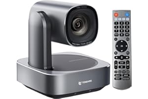 TONGVEO HDMI PTZ Camera 20X Optical Zoom, Church Live Streaming USB/HDMI/LAN IP 1080P 60fps Camera for Worship Services Online Conference, Works with Zoom, Skype OBS Easy to Set Up