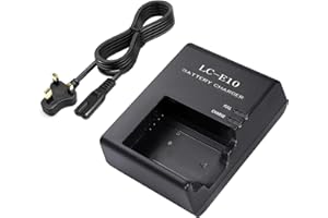KWTOUL LP-E10 Battery Charger LC-E10C LC-E10 LC-E10E Charger Compatible with Canon EOS Rebel T7,T6,T5,T3,T100,EOS 4000D,3000D,2000D,1500D, 1300D,1200D,1100D,Kiss X50,X70,X80,X90
