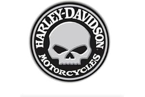 STICKERGREEN Harley Davidson Schädel Motorrad Sticker, Aufkleber, Doppelpack, mehrere Größen