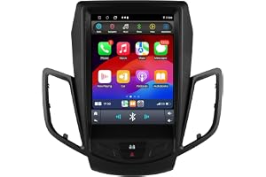 Ossuret Bilradio för Ford Fiesta (2009–2017), 9,7 tum Android 14 pekskärm 2+ GPS-navigering med Carplay Android Auto Rattstyrning Bluetooth DSP TPMS OBD2 DAB+