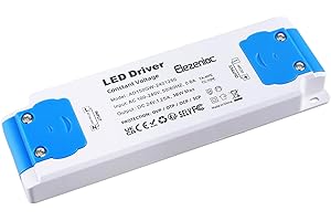 Elezenioc Trasformatore a LED, 30W 24 V Alimentatore Interruttore AC 230V to DC Trasformatori, senza sfarfallio LED, trasformatore a bassa tensione per G4 MR16 GU5.3 LED, attacco compatto