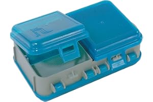 PLANO Double-Sided Adjustable Tackle Organizer,Double Sided Tackle Box, Fishing Equipment Storage Box, compact tackle box, satchel, perfect to store Lures, Hardbaits, Softbaits other fishing tackle