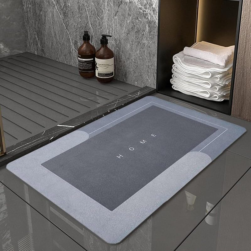 AEE® 2 Adet Sihirli Su Emici Banyo Paspası – Kaymaz Dikdörtgen Banyo Halısı (38x58 cm, Elastik ve Dayanıklı) Karışık Renk