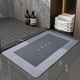 AEE&reg; 2 Adet Sihirli Su Emici Banyo Paspası &ndash; Kaymaz Dikd&ouml;rtgen Banyo Halısı (38x58 cm, Elastik ve Dayanıklı) Karışık Renk