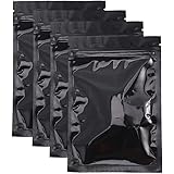 NUOBESTY 100 Pezzi Borsa in Alluminio, Sacchetto richiudibile in Mylar, Borsa con Chiusura a Zip, Sacchetto per Alimenti, 10 