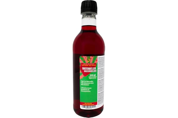 Zero Watermelon Soda sirap koncentrat 500 ml från Aromhuset – Gör 12,5 liter sockerfri läsk dryck genom att tillsätta smak i kolsyrat vatten