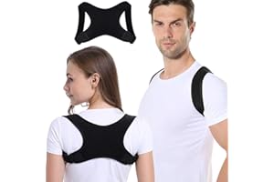 ETRSAIRL Back Brace Posture Corrector, Adjustable Back Straightener Support For Shoulder, Neck & Back, Comfortable Upper Back Brace, Spine Corrector To Improve Posture