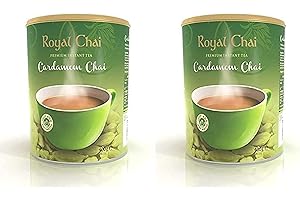 Royal Chai Elaichi Unsweetened Tubs 400 g (Pack of 2)