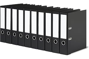 Amazon Basics Ringpärm i A4-storlek, kontorspärm, 10-pack