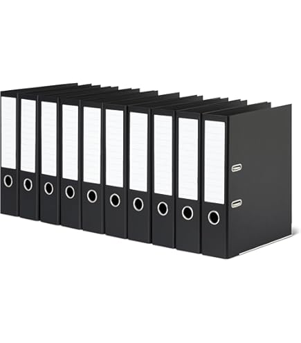 LogicaShop UBOX Raccoglitore Ad Anelli A4, Faldone Ufficio Con Custodia (Dorso 8, 1Pz