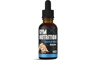 GYM NUTRITION Flavour Drops Flave Drops sans calories avec pipette doseuse 50 ml Super goût pour fromage blanc, yaourt et plus Fabriqué en Allemagne (König Max)