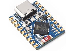 Waveshare ESP32-S3 Mini Development Board, Based on ESP32-S3FH4R2 Dual-Core Processor, 240MHz Running Frequency, 2.4GHz Wi-FI & BT 5, Castellated Module, Suitable for SMD Applications