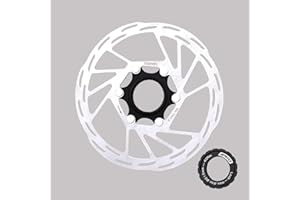 Newgoal Disco freno a disco per bicicletta con bloccaggio centrale 160 mm rotore freno a disco per bicicletta da strada con tappo di bloccaggio