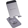 ZEBRONICS MTS150 Foldable Mobile Holder with 360° Fidget Rotation, Foldable Design,Multi Angle Adjustment, Anti-Skid Base,Anti Skid Resting Pad,180° Stepless Tilt Adjustments (Silver)