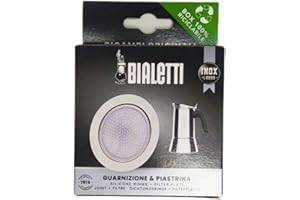 Bialetti Ricambi, Includes 1 Gasket and 1 Plate, Compatible with Venus, Kitty, Musa and Class (10 Cups)