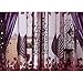 Youpin Luxurious Voile Curtains 1mx2.5m Upscale Jacquard Yarn Curtains Tulle for Door Window Decor (Purple)