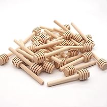 30 Cucchiaini Legno Per Miele 8cm - Per Vasetto, Bomboniere, Matrimoni - Foto 3