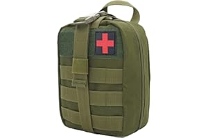 NuCamper Bolsa táctica médica Molle, bolsas de primeros auxilios EMT Rip Away Bolsa médica de utilidad IFAK para actividades al aire libre Suministros médicos