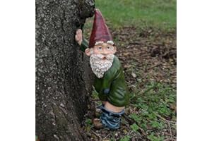 Runsmooth Adorno de gnomo de jardín de 15 cm, Divertido gnomo de orina para decoración de césped, decoración Interior o Exterior